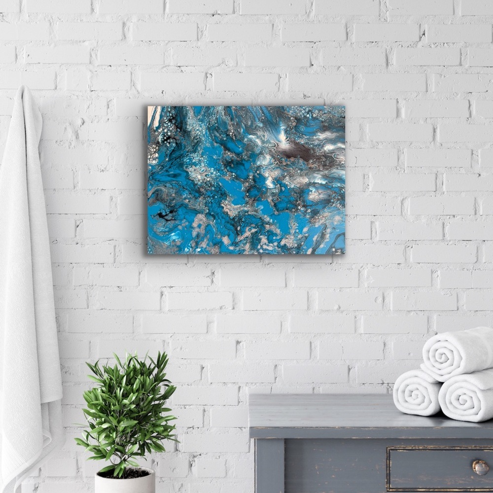 Painting - Fluid Art On 11x14 Canvas